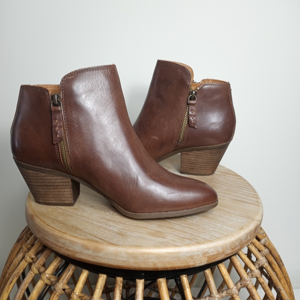FRYE Judith leather double zip ankle boots - Picture 11 of 11